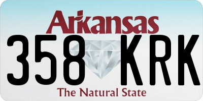AR license plate 358KRK