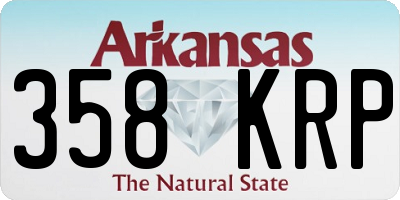 AR license plate 358KRP