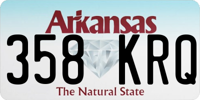 AR license plate 358KRQ