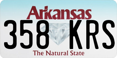AR license plate 358KRS
