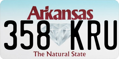 AR license plate 358KRU