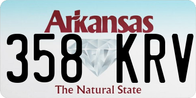 AR license plate 358KRV