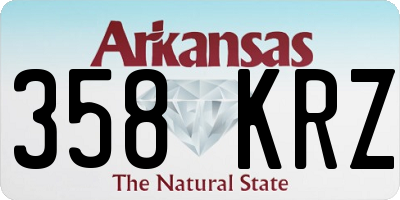 AR license plate 358KRZ