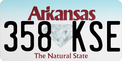 AR license plate 358KSE