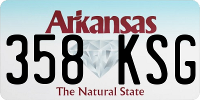 AR license plate 358KSG