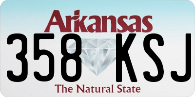 AR license plate 358KSJ