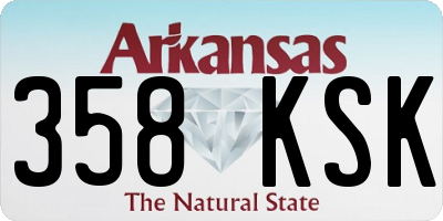AR license plate 358KSK