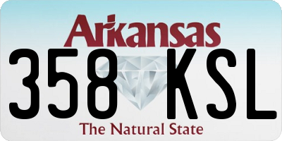 AR license plate 358KSL