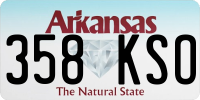 AR license plate 358KSO