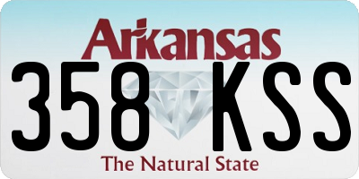 AR license plate 358KSS