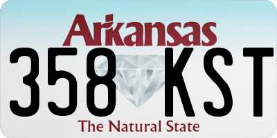 AR license plate 358KST