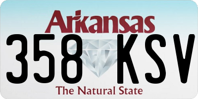 AR license plate 358KSV