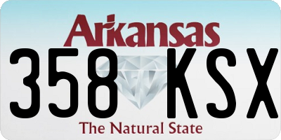 AR license plate 358KSX