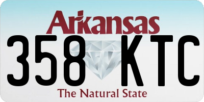 AR license plate 358KTC