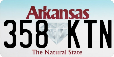 AR license plate 358KTN