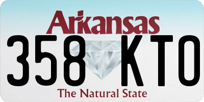 AR license plate 358KTO