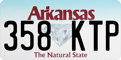 AR license plate 358KTP