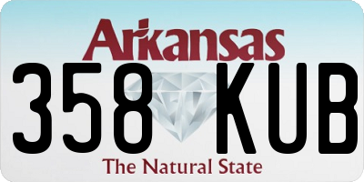 AR license plate 358KUB