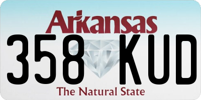 AR license plate 358KUD