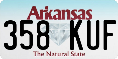 AR license plate 358KUF