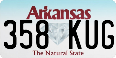 AR license plate 358KUG