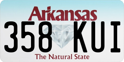 AR license plate 358KUI