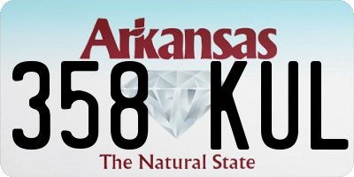 AR license plate 358KUL