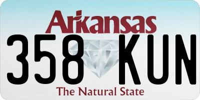 AR license plate 358KUN