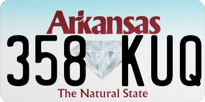 AR license plate 358KUQ