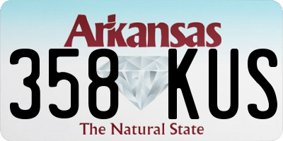 AR license plate 358KUS