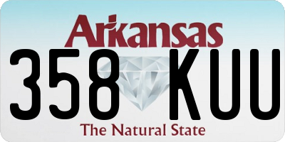 AR license plate 358KUU