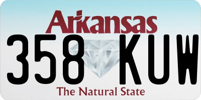AR license plate 358KUW