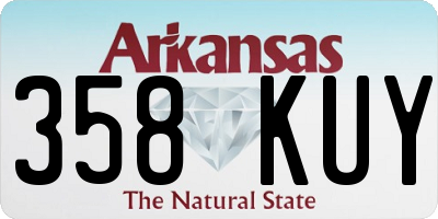 AR license plate 358KUY