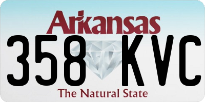 AR license plate 358KVC