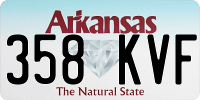 AR license plate 358KVF