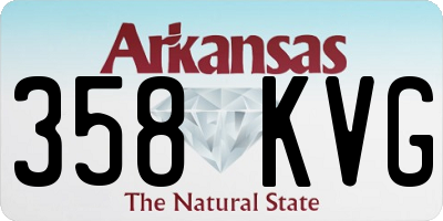 AR license plate 358KVG