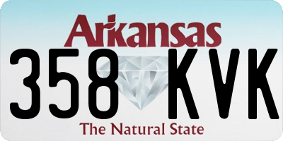 AR license plate 358KVK