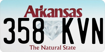 AR license plate 358KVN