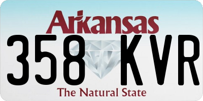 AR license plate 358KVR