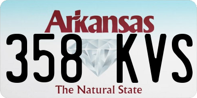 AR license plate 358KVS