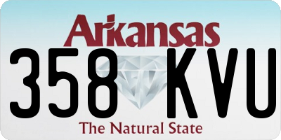 AR license plate 358KVU