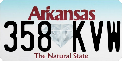 AR license plate 358KVW