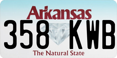 AR license plate 358KWB
