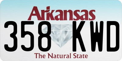 AR license plate 358KWD