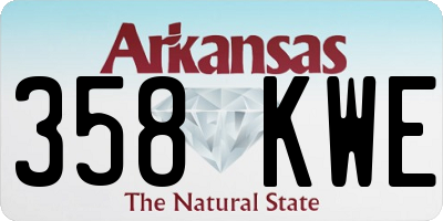 AR license plate 358KWE