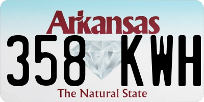 AR license plate 358KWH