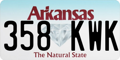 AR license plate 358KWK
