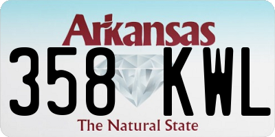 AR license plate 358KWL