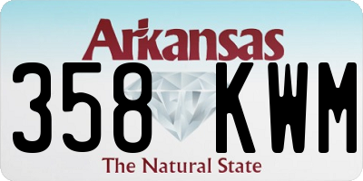 AR license plate 358KWM