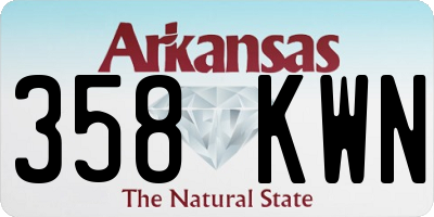 AR license plate 358KWN
